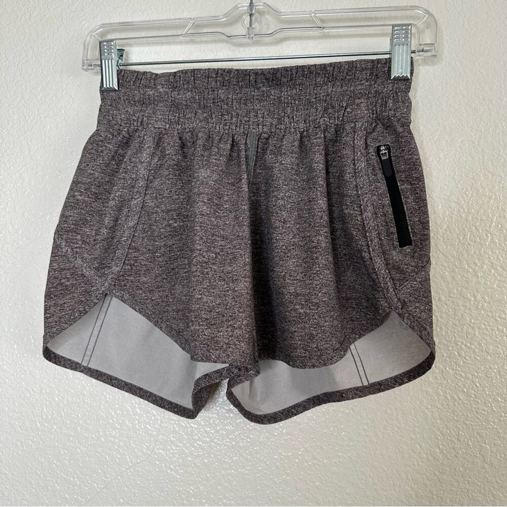 Lululemon Hotty Hot High-Rise Lined Short 4 inch Dark Gray